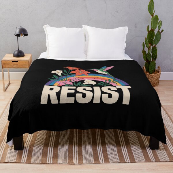 Item preview, Resist Floral Anti Trump Political Protest Pride Month LGBTQ  designed and sold by MathisBellanger.