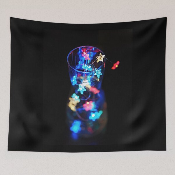 Item preview, Colorful Star Fairy Lights in Glass – Magical Christmas Light Decoration designed and sold by RenataPhoto.