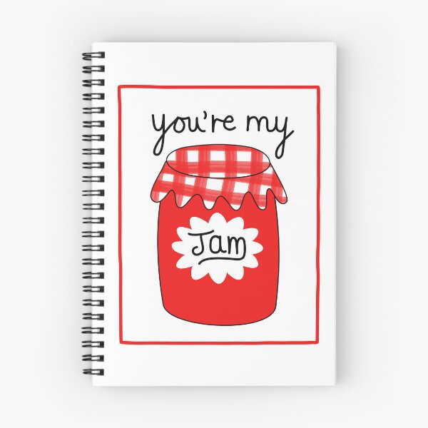 Item preview, You're My Jam / Cute Strawberry Jam Jar designed and sold by Stick People Designs.