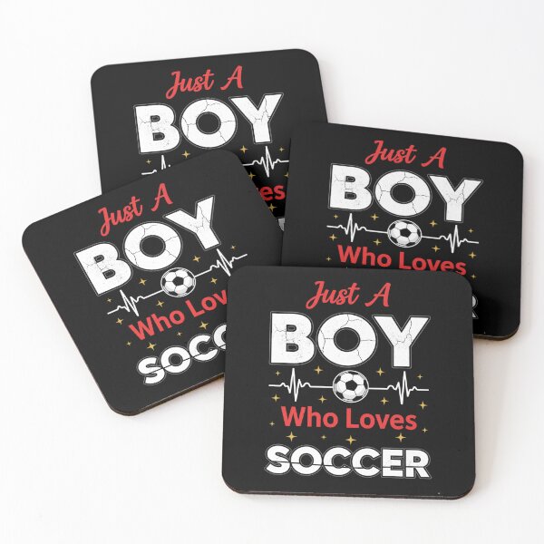 Item preview, Just a Boy Who Loves Soccer – Cute Sport Quote for Kids designed and sold by JustCrafted.