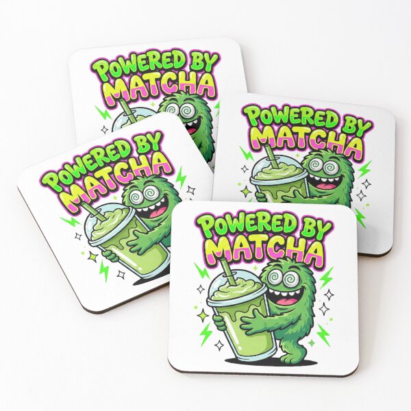 Item preview, Powered By Matcha | Funny Caffeine Alternative Quote designed and sold by shellymope.