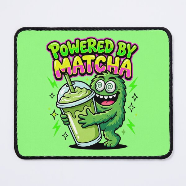 Item preview, Powered By Matcha | Funny Caffeine Alternative Quote designed and sold by shellymope.