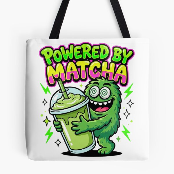 Item preview, Powered By Matcha | Funny Caffeine Alternative Quote designed and sold by shellymope.