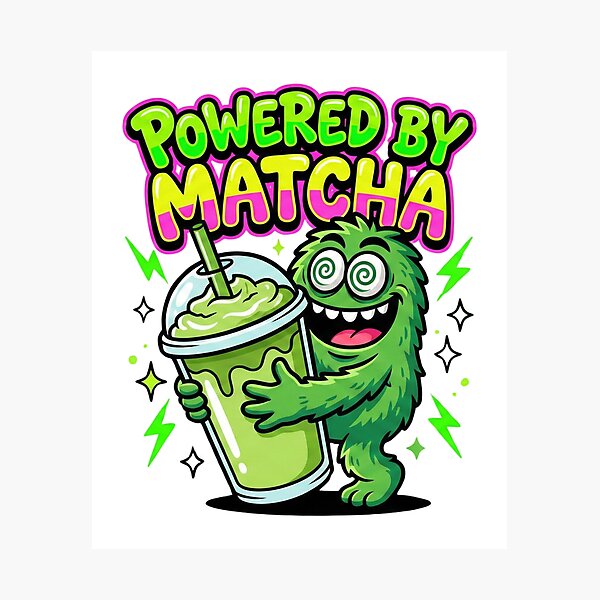 Artikelvorschau, Mit Matcha-Applikation | Lustiges Zitat über eine Koffeinalternative entworfen und verkauft von shellymope.