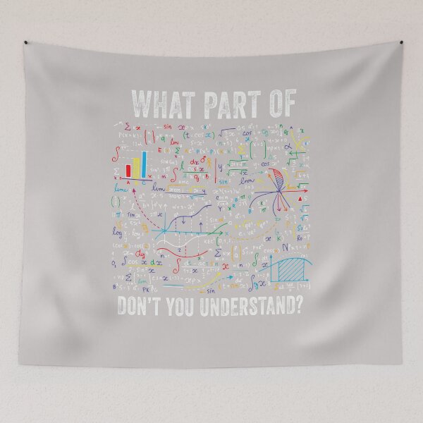 Item preview, What Part of Don’t You Understand Funny Math Sarcastic designed and sold by MabelWells.
