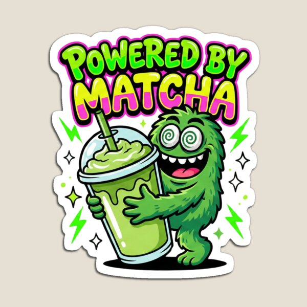 Item preview, Powered By Matcha | Funny Caffeine Alternative Quote designed and sold by shellymope.