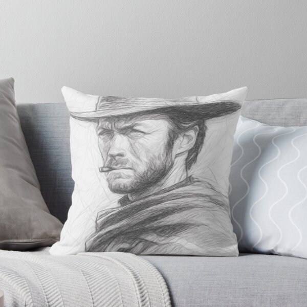 Item preview, Western Movie Icon Pencil Sketch Art designed and sold by Leon Woods Pencil Art.