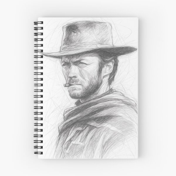 Item preview, Western Movie Icon Pencil Sketch Art designed and sold by Leon Woods Pencil Art.