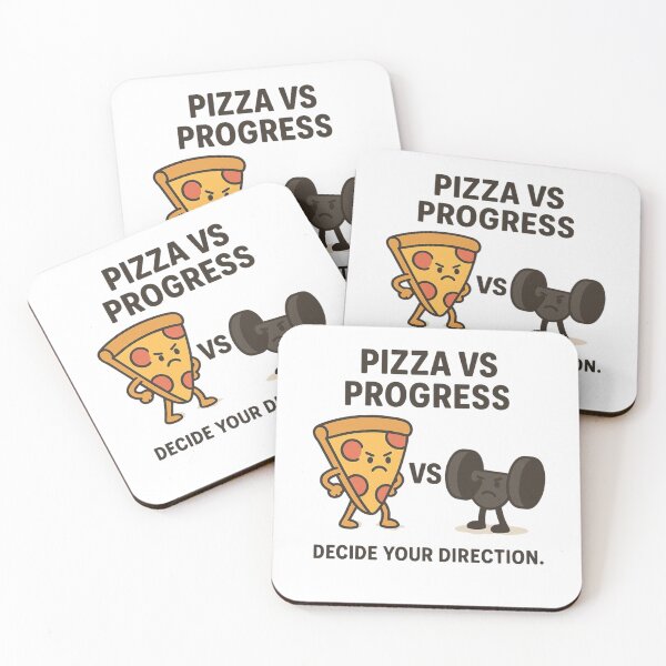 Item preview, PIZZA VS PROGRESS-DECIDE YOUR DIRECTION designed and sold by Motivive.