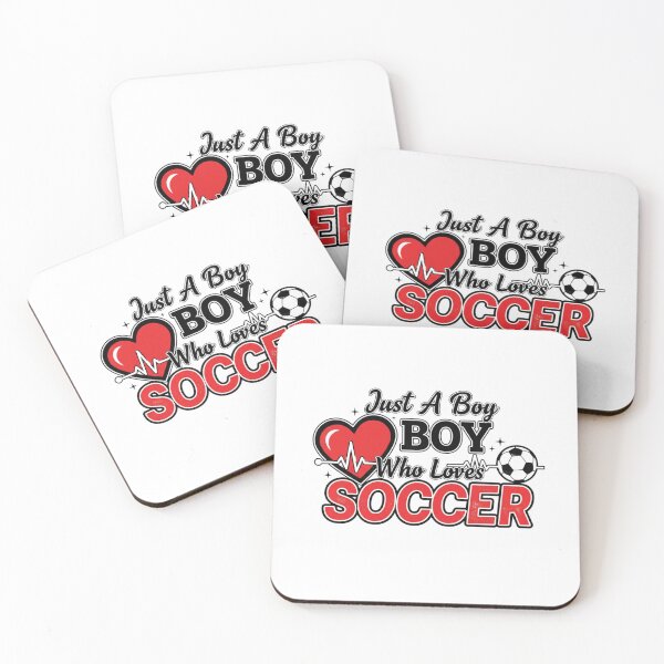 Item preview, Just a Boy Who Loves Soccer – Cute Sport Quote for Kids designed and sold by JustCrafted.