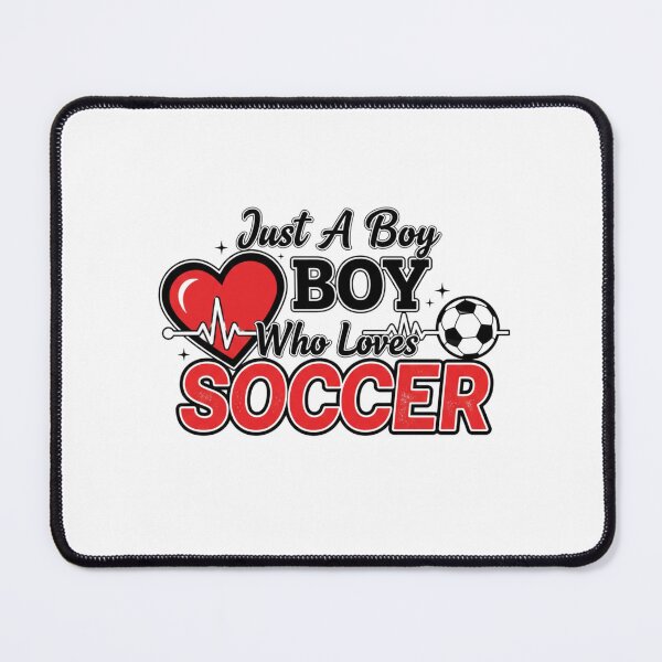 Item preview, Just a Boy Who Loves Soccer – Cute Sport Quote for Kids designed and sold by JustCrafted.