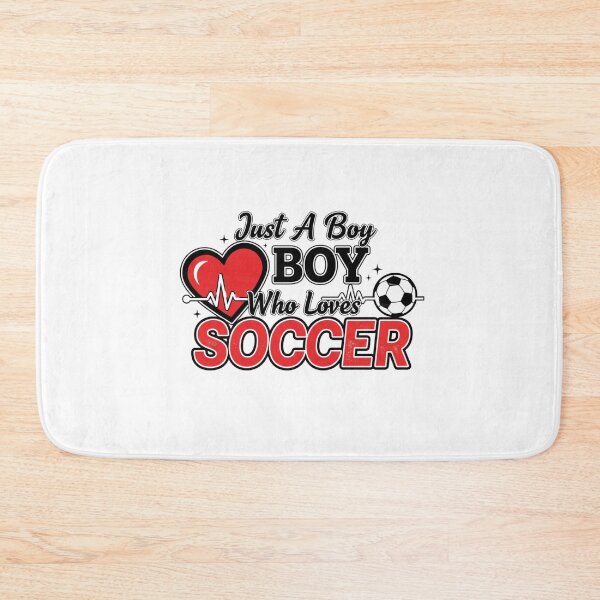 Item preview, Just a Boy Who Loves Soccer – Cute Sport Quote for Kids designed and sold by JustCrafted.