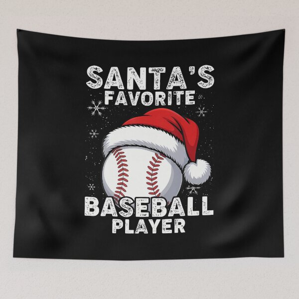 Item preview, Baseball Christmas - Santas Favorite Player designed and sold by JoannMinndy.