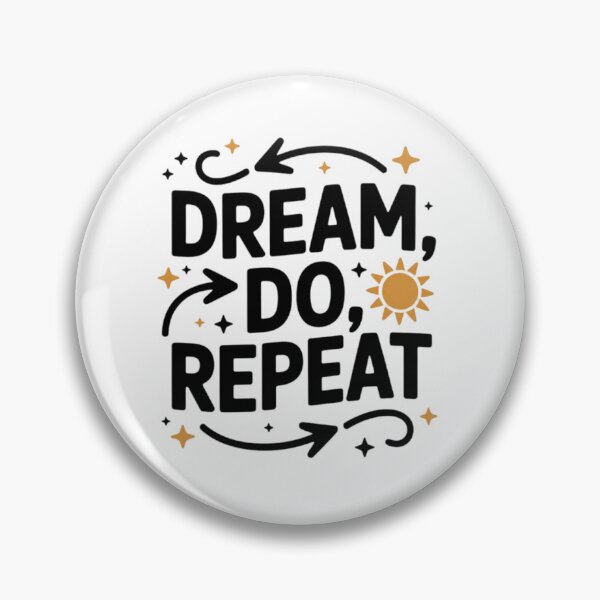 Item preview, Dream Do Repeat – Motivational Minimalist Productivity Typography designed and sold by NEPHLIA.