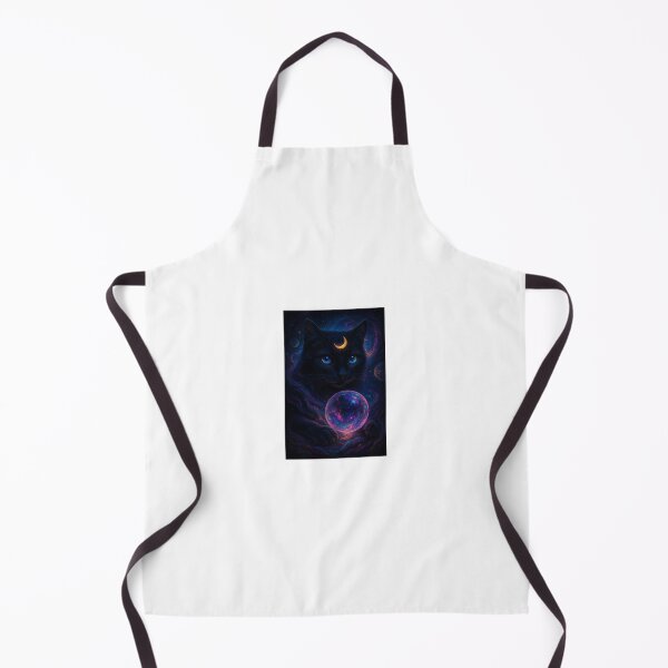 Item preview, Lunar Eclipse Oracle – Cosmic Black Cat Mystic Art designed and sold by LovelyCatGalaxy.