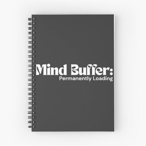 Item preview, Mind Buffer: Permanently Loading (White Edition) – Minimalist Text | Glitch Aesthetic Quote | RETL Style designed and sold by RETL.