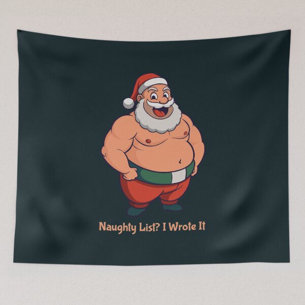 Item preview, Buff Santa – Naughty List? I Wrote It designed and sold by Drawings Project.
