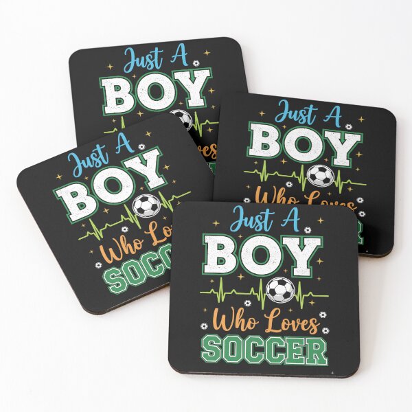 Item preview, Just a Boy Who Loves Soccer – Cute Sport Quote for Kids designed and sold by JustCrafted.