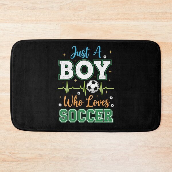 Item preview, Just a Boy Who Loves Soccer – Cute Sport Quote for Kids designed and sold by JustCrafted.