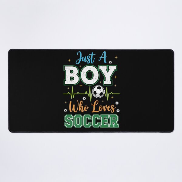 Item preview, Just a Boy Who Loves Soccer – Cute Sport Quote for Kids designed and sold by JustCrafted.