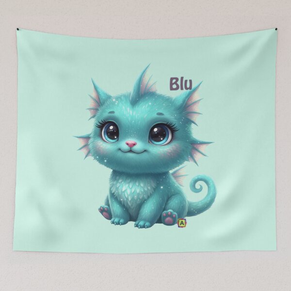 Item preview, The Plush Critters - Blu designed and sold by AlphaPrint2410.