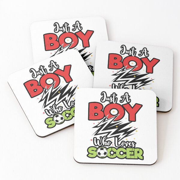 Item preview, Just a Boy Who Loves Soccer – Cute Sport Quote for Kids designed and sold by JustCrafted.