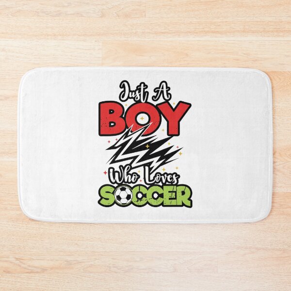 Item preview, Just a Boy Who Loves Soccer – Cute Sport Quote for Kids designed and sold by JustCrafted.
