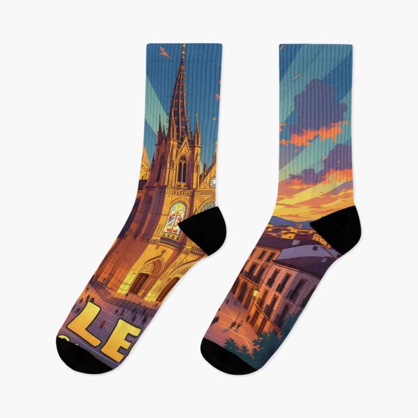 Item preview, León, Spain: Vintage-Style Painterly Travel Poster designed and sold by LSVart.