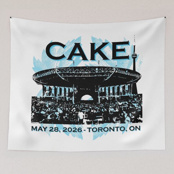 Item preview, Cake Band Concert Shirt Toronto May 28 2026 designed and sold by DumDumDoyle.
