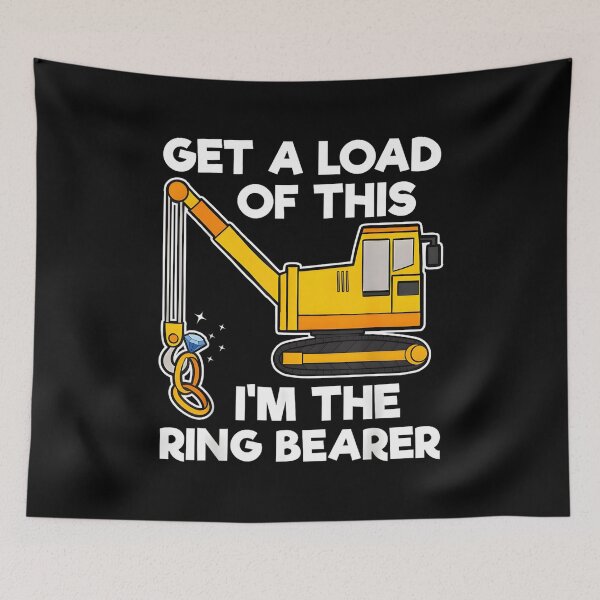 Item preview, Get A Load Of This I'm The Ring Bearer, Truck Gift, Ring Bearer, Ring Bearer Gift, Cute Tractor, Tractor Gifts designed and sold by DoodleUrban.