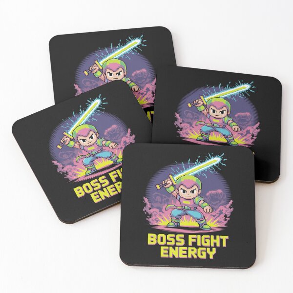 Item preview, Boss Fight Energy | Retro RPG Warrior Adventure Motivation Design | Neon Gamer Gift designed and sold by pixelpopplanet.