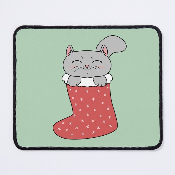 Item preview, Cute Cat in Christmas Stocking designed and sold by HugSomeNettles.
