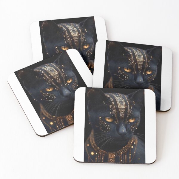 Item preview, Eternal Golden Oracle – Majestic Celestial Cat designed and sold by LovelyCatGalaxy.