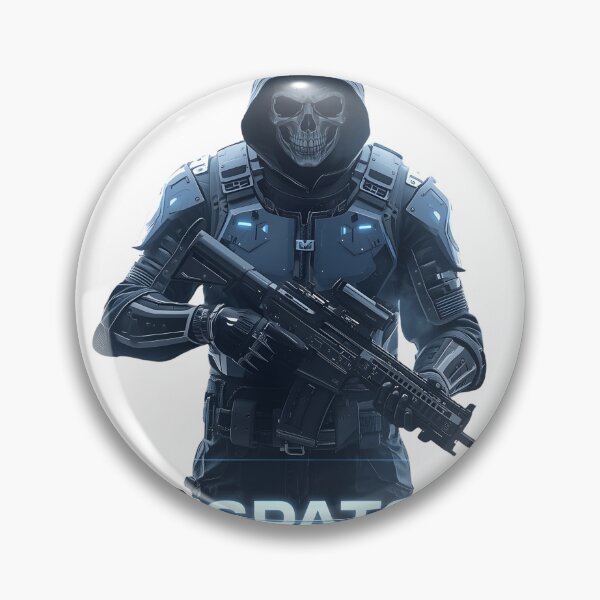 Item preview, Dispatch Game – Ghost Operative | Spectral Cyber Soldier designed and sold by Graphic Therapist.