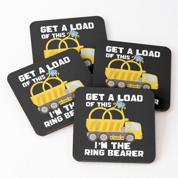 Item preview, Get A Load Of This I'm The Ring Bearer, Truck Gift, Ring Bearer, Ring Bearer Gift, Cute Tractor, Tractor Gifts designed and sold by DoodleUrban.