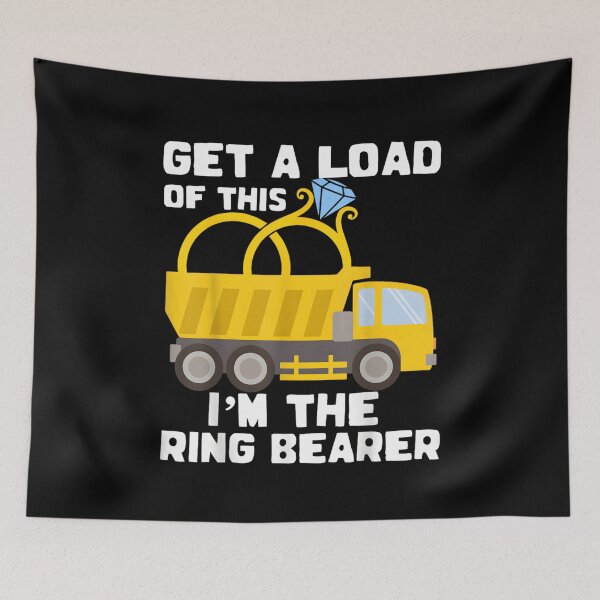 Item preview, Get A Load Of This I'm The Ring Bearer, Truck Gift, Ring Bearer, Ring Bearer Gift, Cute Tractor, Tractor Gifts designed and sold by DoodleUrban.