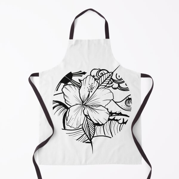 Item preview, Hibiscus black and white designed and sold by Isurflikeagirl.