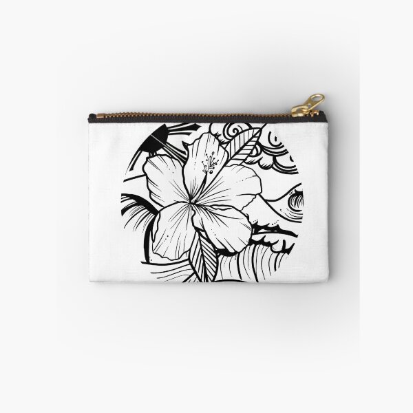 Item preview, Hibiscus black and white designed and sold by Isurflikeagirl.