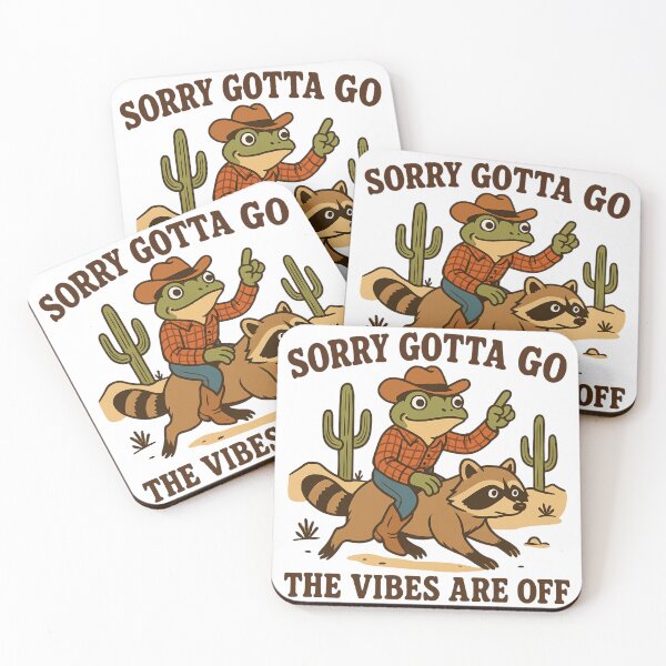 Item preview, Funny Frog Raccoon - Sorry Gotta Go The Vibes Are Off designed and sold by ZBIFBOUETLA.