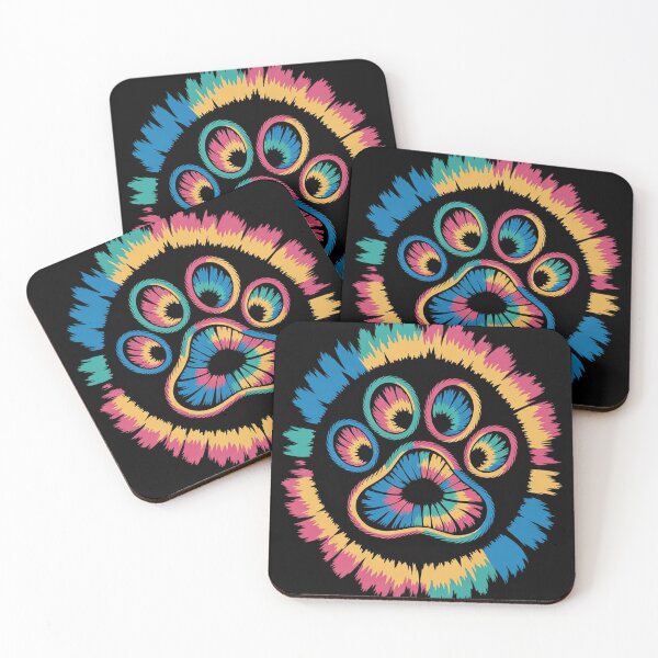 Item preview, Tie Dye Animal Cat Dog Paw Print Pet Lover  designed and sold by InspiredFoul.