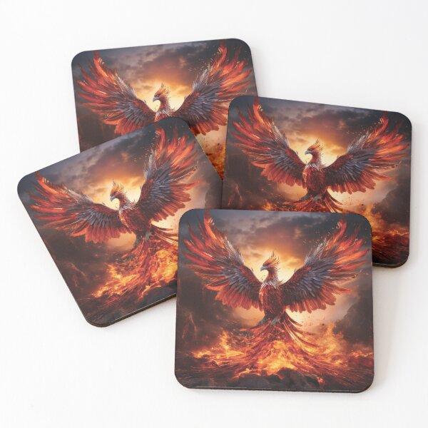 Item preview, Legendary Phoenix Ascending in Flames – Mythic Rebirth Fantasy Artwork designed and sold by MDKey DESIGN.