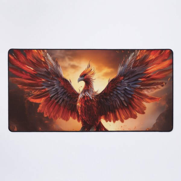 Item preview, Legendary Phoenix Ascending in Flames – Mythic Rebirth Fantasy Artwork designed and sold by MDKey DESIGN.