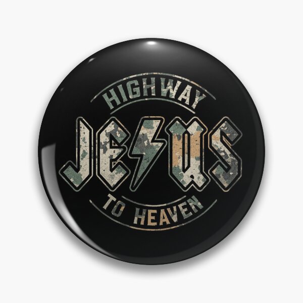 Item preview, Highway to Heaven Jesus Camo Lightning Grunge Design designed and sold by haitrieuic96.