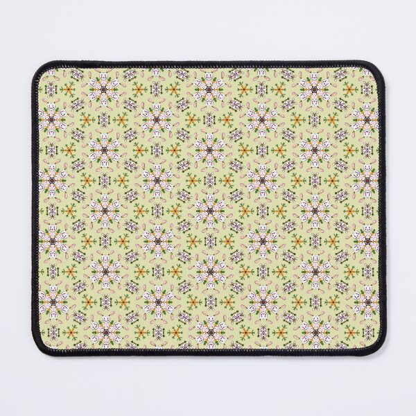 Item preview, Whimsical Cute Rabbit Geometric Seamless Pattern - Pastel Cottagecore Animal Print designed and sold by NgernPhanLan.