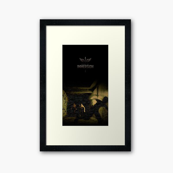 Immersion Static – Strata 1 Ep 5 VISIONS (Crime-Zone Analogue Sci-Fi Poster no text) Framed Art Print