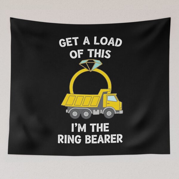 Item preview, Get A Load Of This I'm The Ring Bearer, Truck Gift, Ring Bearer, Ring Bearer Gift, Cute Tractor, Tractor Gifts designed and sold by DoodleUrban.