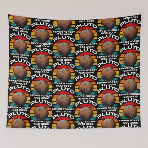 Item preview, Pluto Never Forget 1930–2006 Retro Vintage Space Design designed and sold by JRRTs.