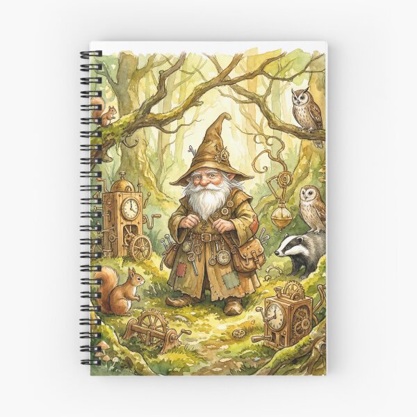 Item preview, Fantasy Halfling Gnome Wizard illustration designed and sold by Vintage Designs +.