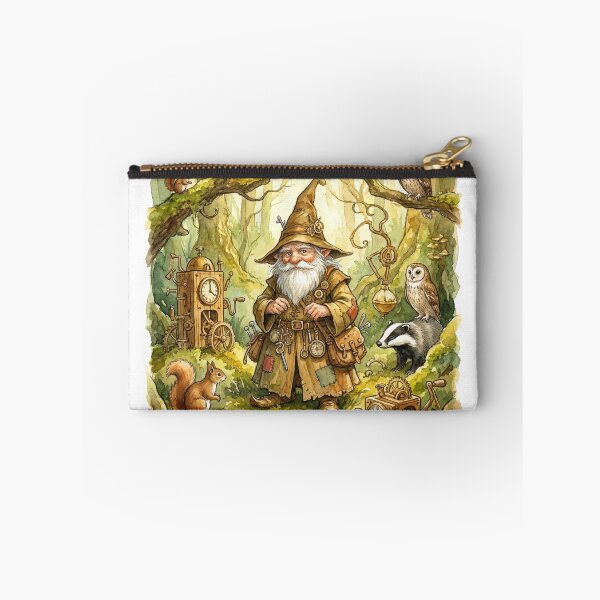 Item preview, Fantasy Halfling Gnome Wizard illustration designed and sold by Vintage Designs +.