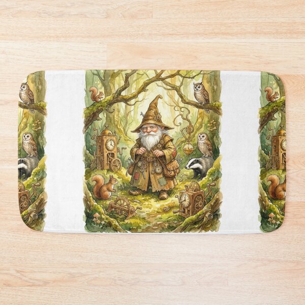 Item preview, Fantasy Halfling Gnome Wizard illustration designed and sold by Vintage Designs +.